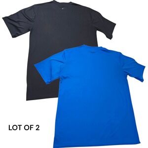 LOT OF 2 BCG Mens Performance Crew Neck‎ T Shirt Blue, Black Size S
